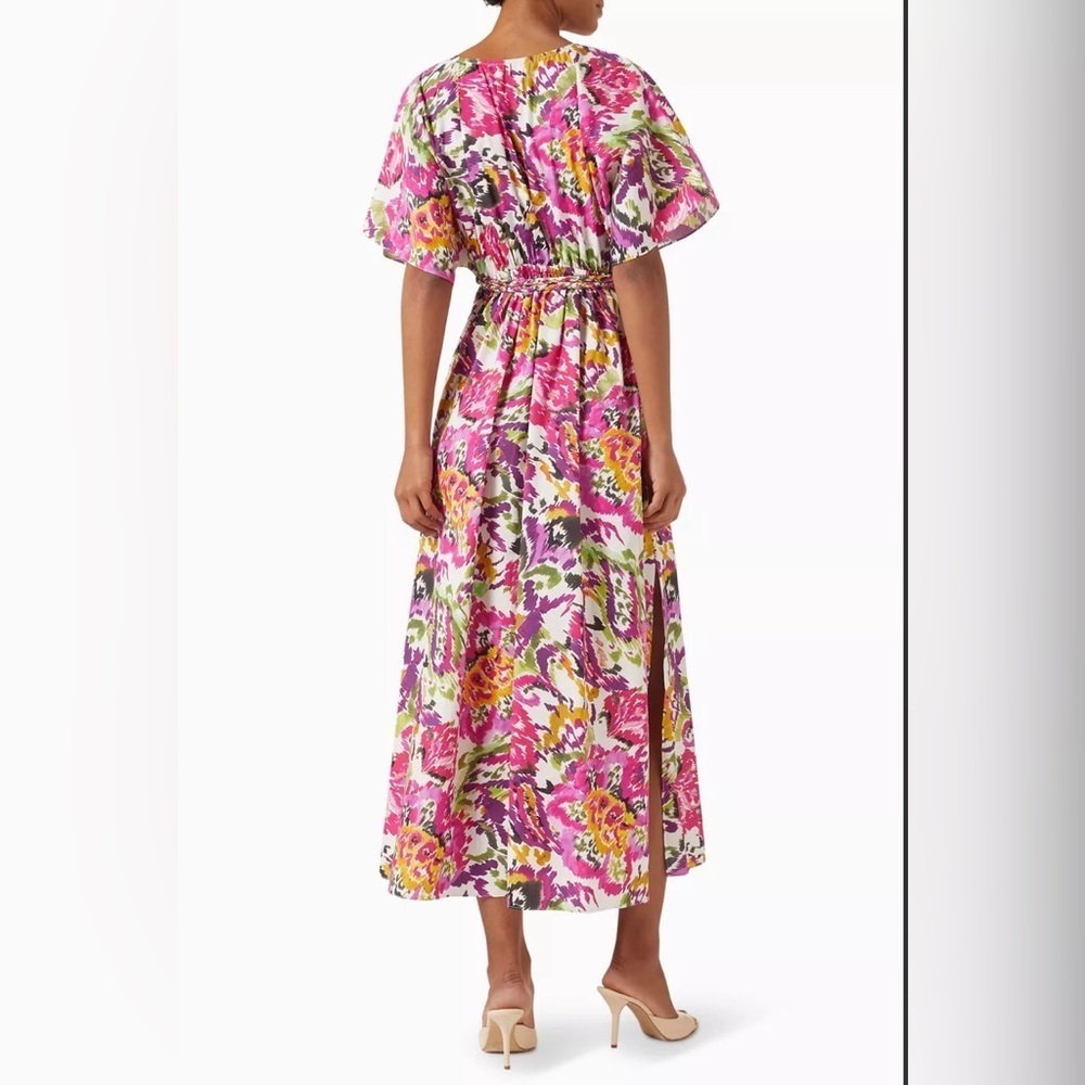 MISA Setareh Floral-Print Belted Midi Shirtdress - Picture 3 of 7